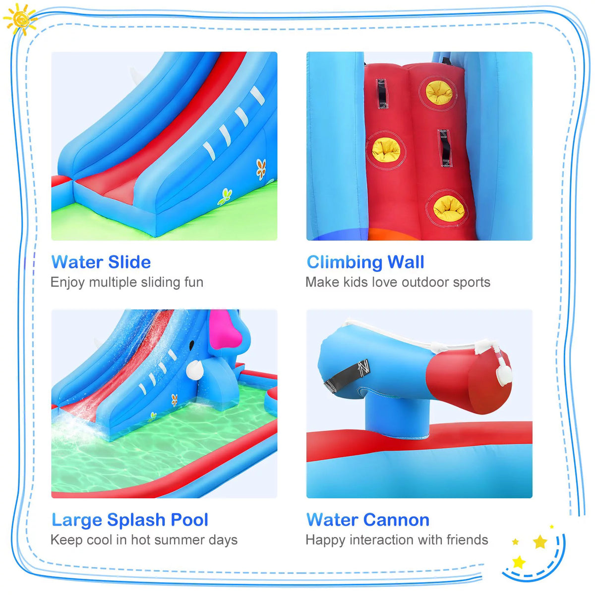 Heavy Duty Inflatable Water Slide with Blower L8824