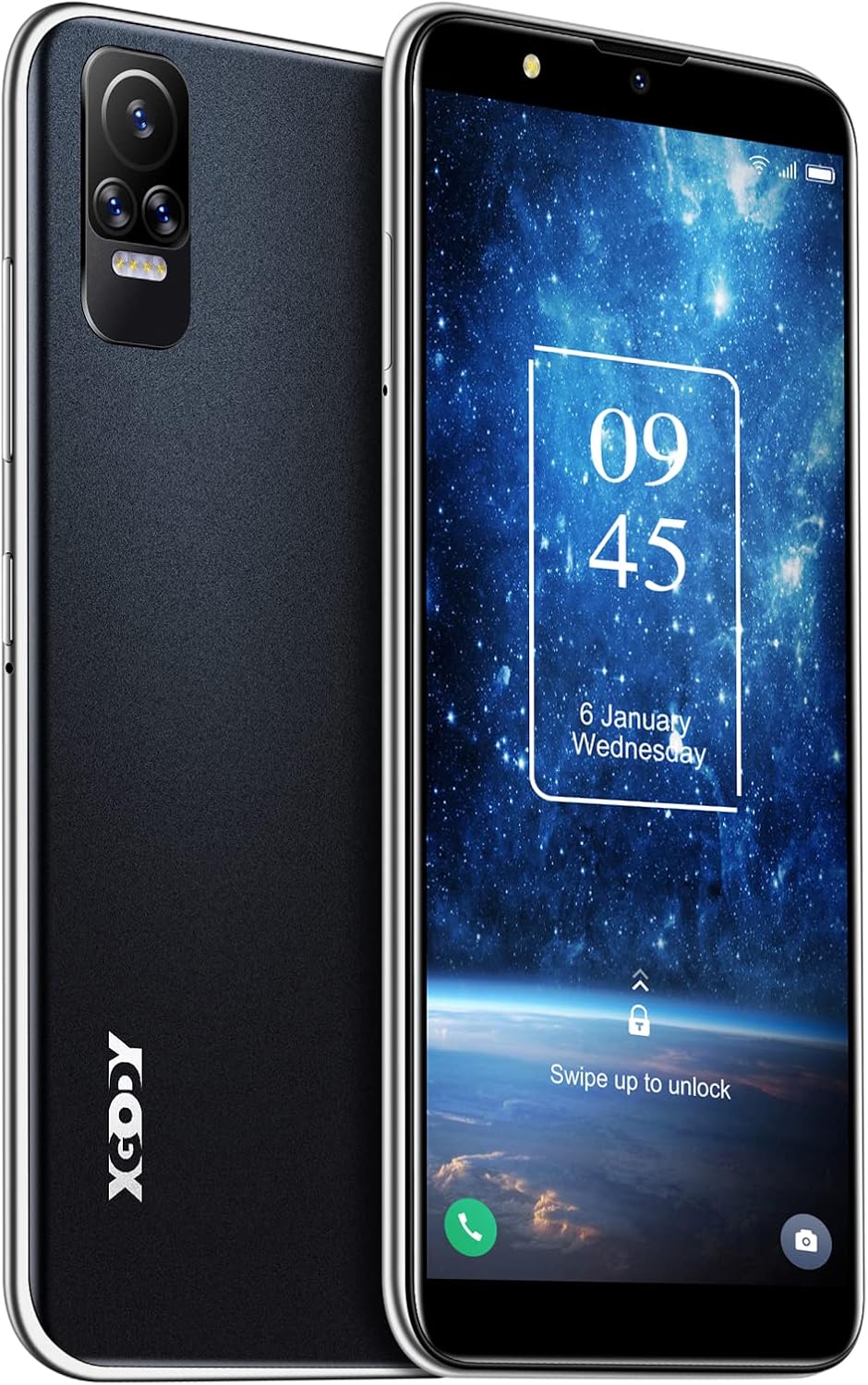 Unlocked Cell Phones, 6.1 Inch 4G Smartphones, Android 10.0 OS, Dual 5MP Camera, 3000 mAh Battery, Black J577757