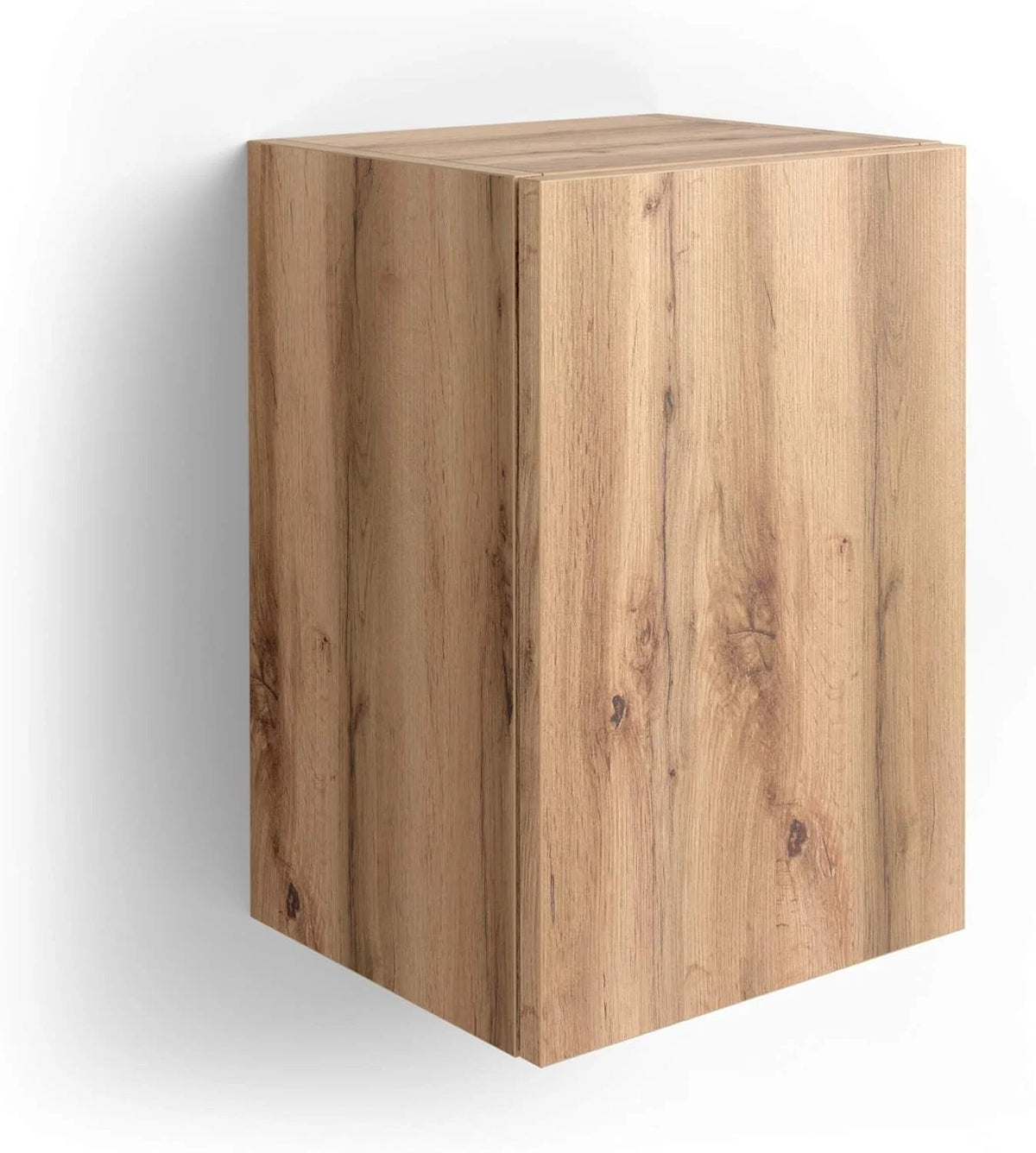 Rustic Oak Wall Unit With Door D3597