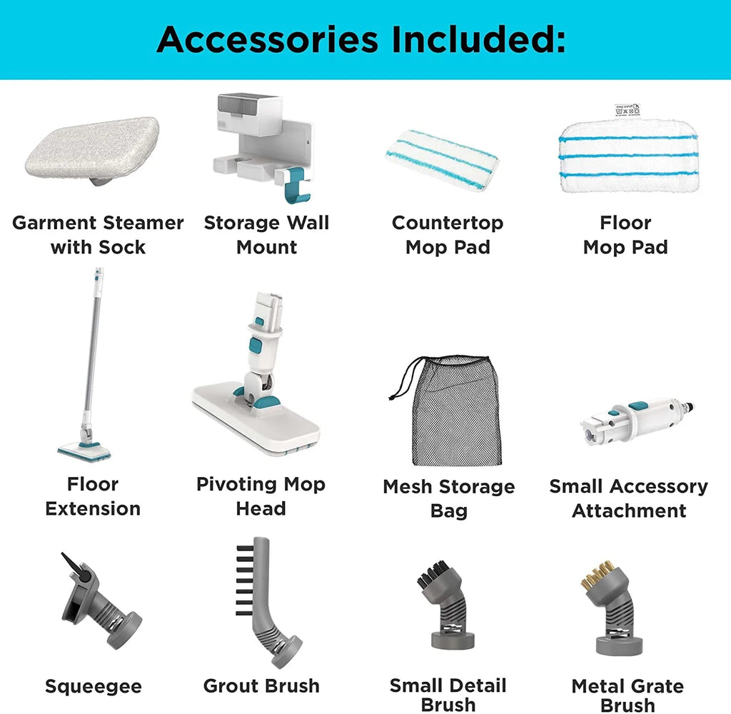 Multipurpose Steam Cleaning System with 7 Attachments Q2536