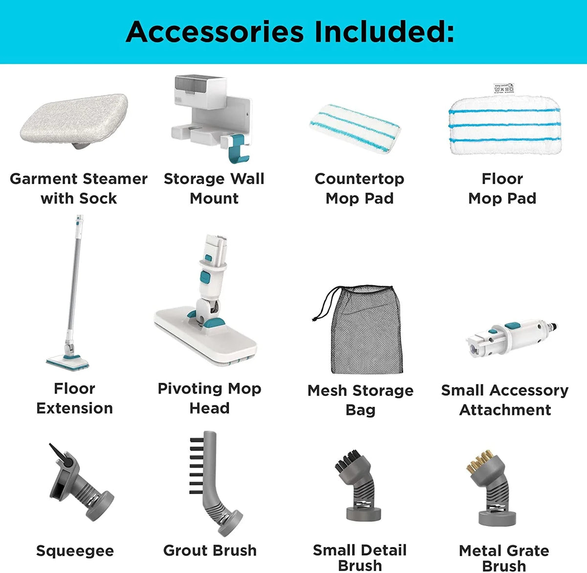 Multipurpose Steam Cleaning System with 7 Attachments Q2536
