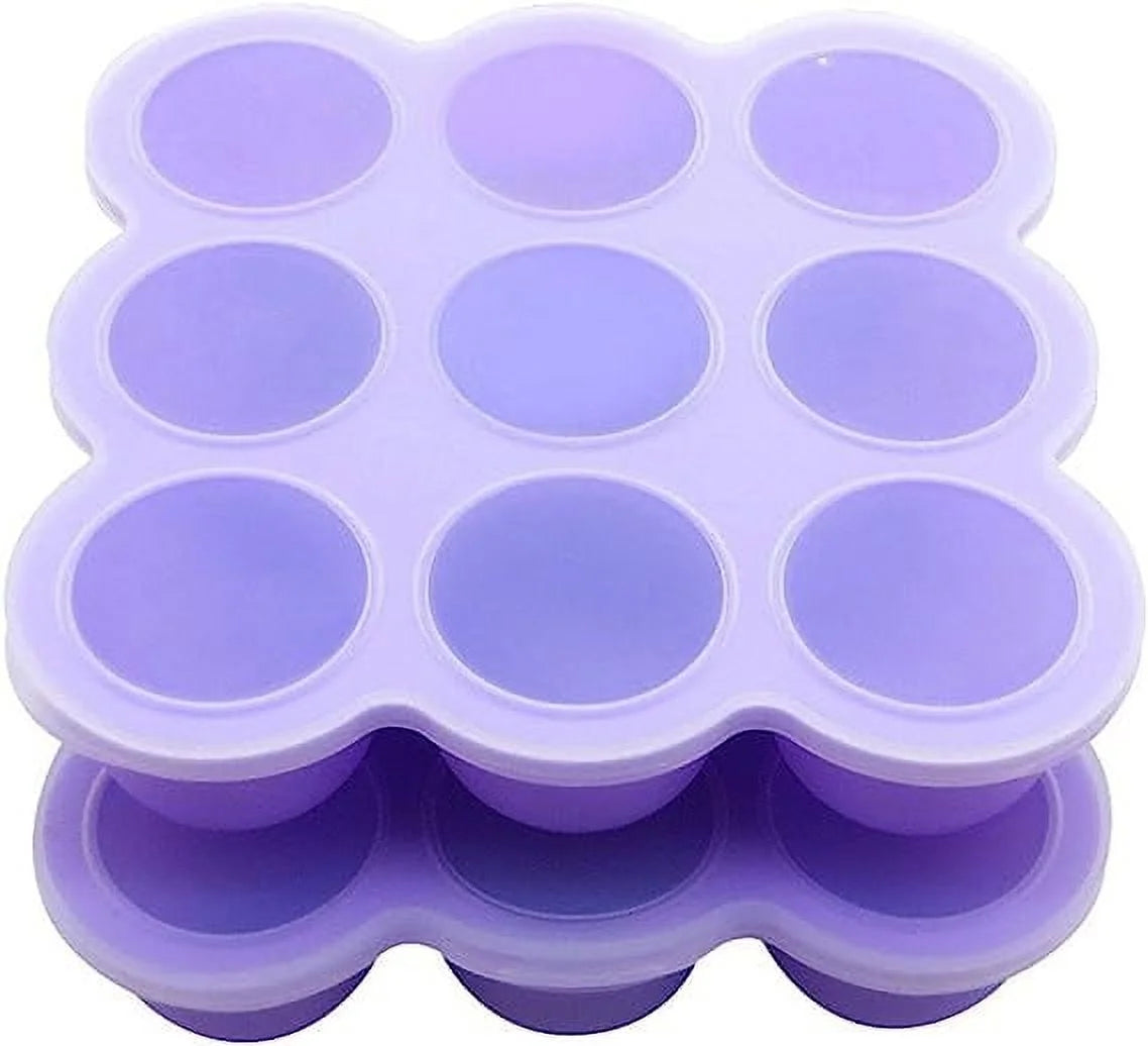 Silicone Egg Poachers Egg Bites Molds 9 Cups with Lid, Pack of 2 F175431