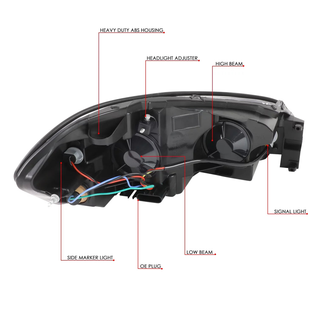Black Housing Amber Corner Headlight Assembly W72768