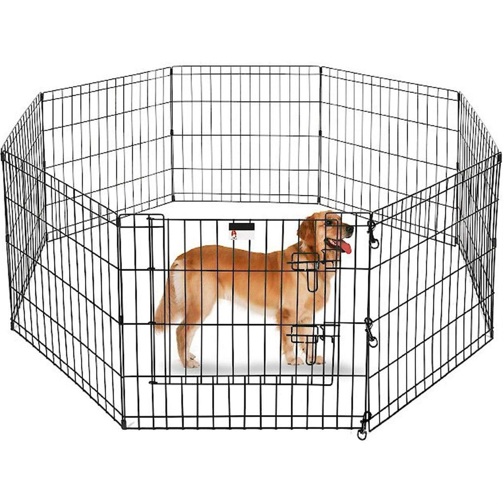 8 Panel Folding Metal Playpen with Door C3157