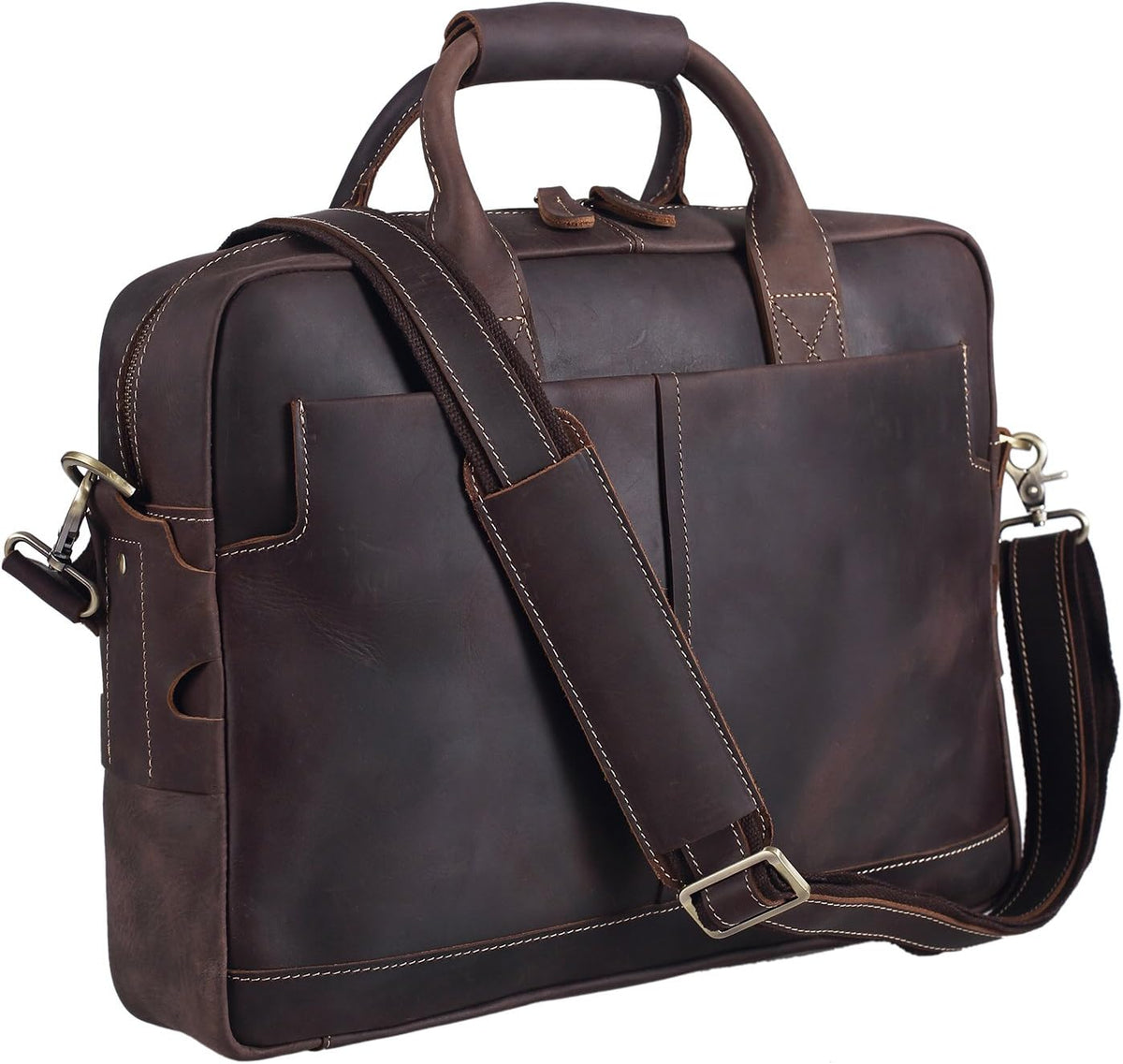 Leather 15.6 Inch Laptop Messenger Bag N3865