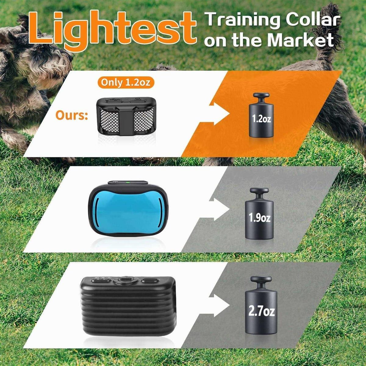 Lightest Dog Training Collar with Remote J490