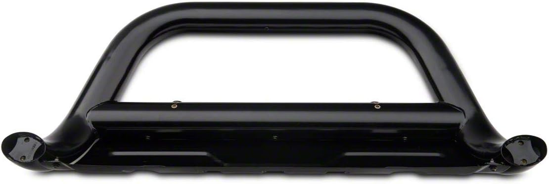 Black 3.50-Inch Oval Bull Bar with Skid Plate P79206