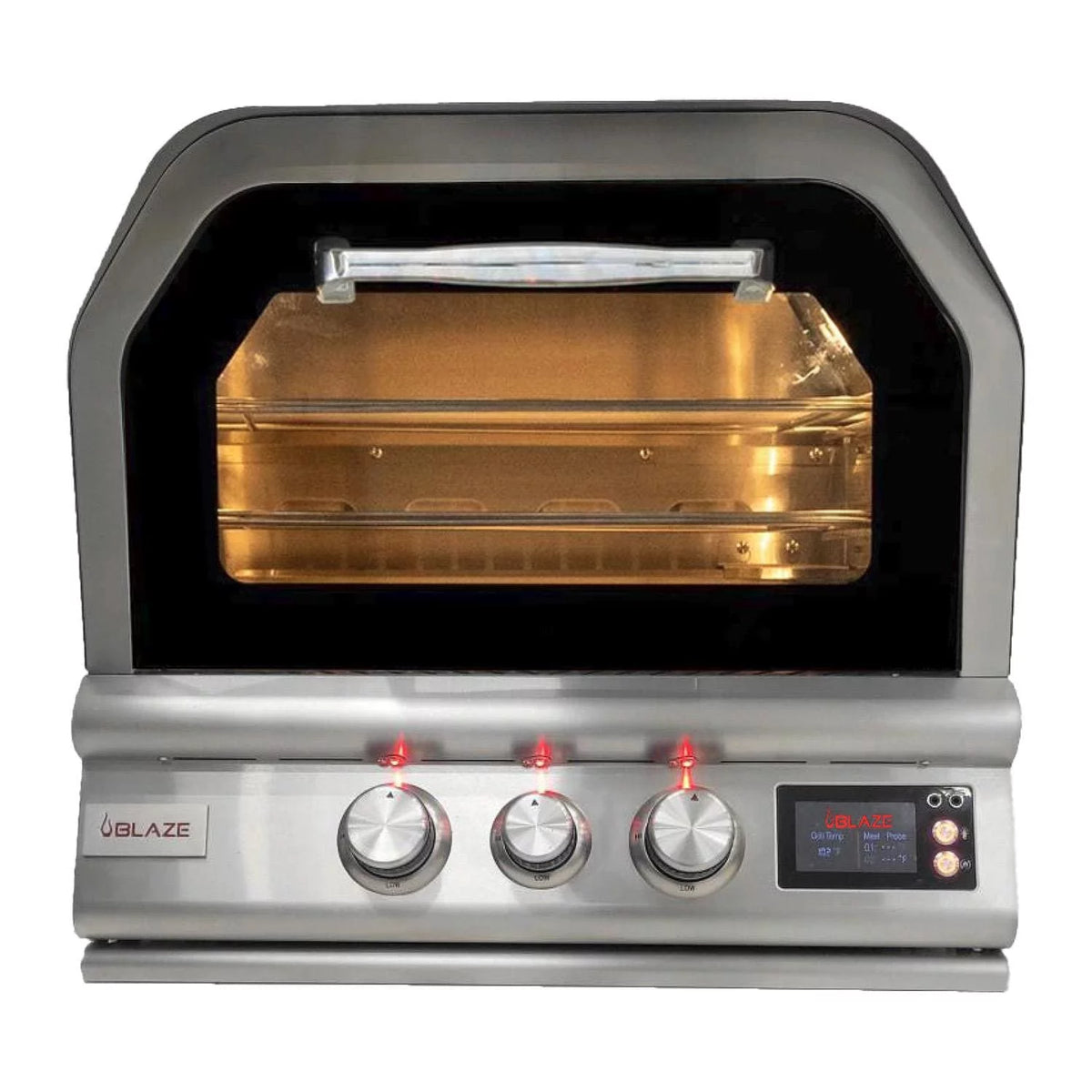 26-Inch Built-In Propane Outdoor Pizza Oven with Rotisserie E808