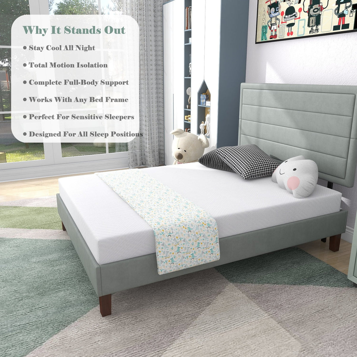 6 inch Medium Firm Memory Foam Mattress R987298