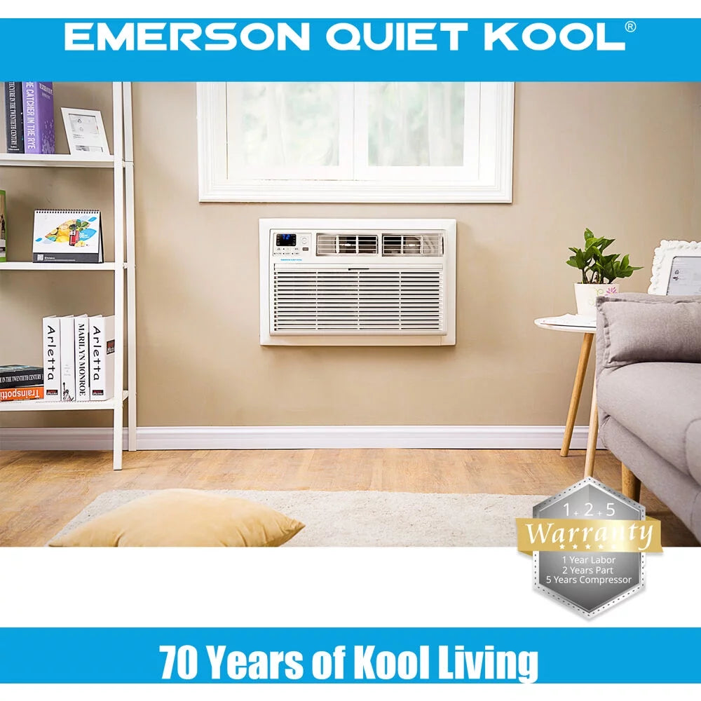 10,000 BTU 230-Volt Through-the-Wall Air Conditioner with Heater, White F60529