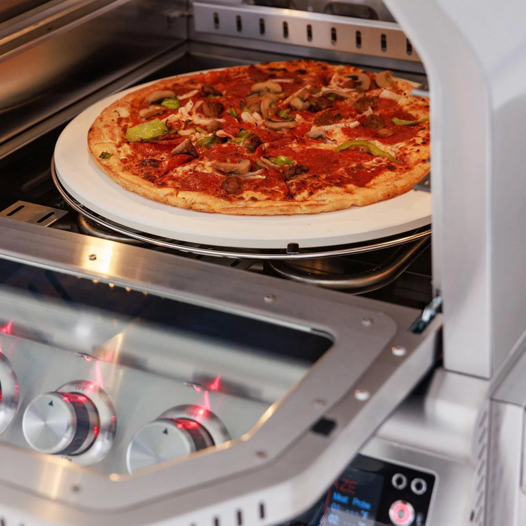 26-Inch Built-In Propane Outdoor Pizza Oven with Rotisserie E808