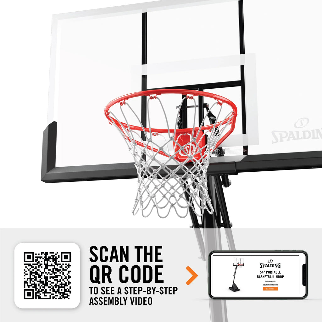 54 In. Shatter-proof Polycarbonate Portable Basketball Hoop V313