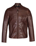 Brown Leather Jacket S733