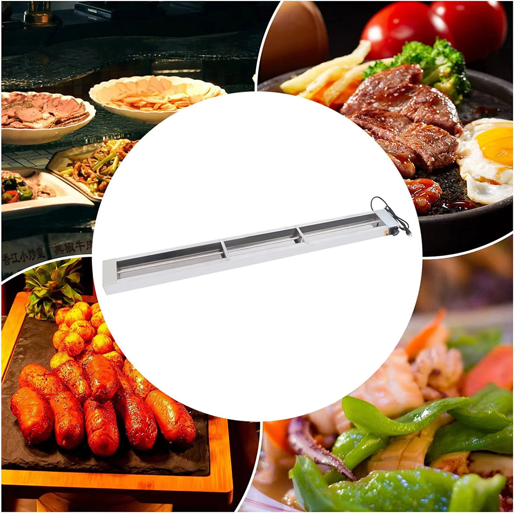 60'' Stainless Steel Electric Food Warmer 110V 1000 W L3586