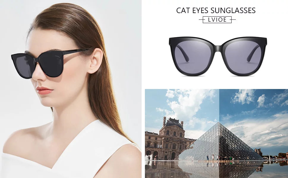 Cat Eye Sunglasses with Polarized UV400 Protection X33646