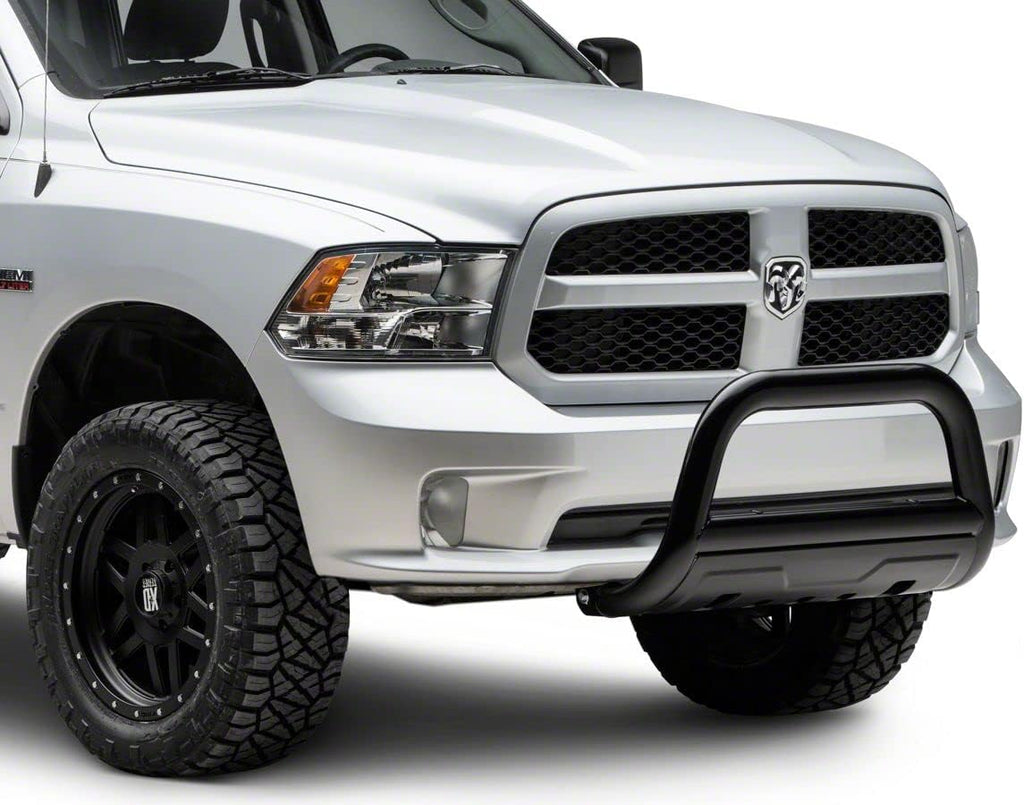 Black 3.50-Inch Oval Bull Bar with Skid Plate P79206