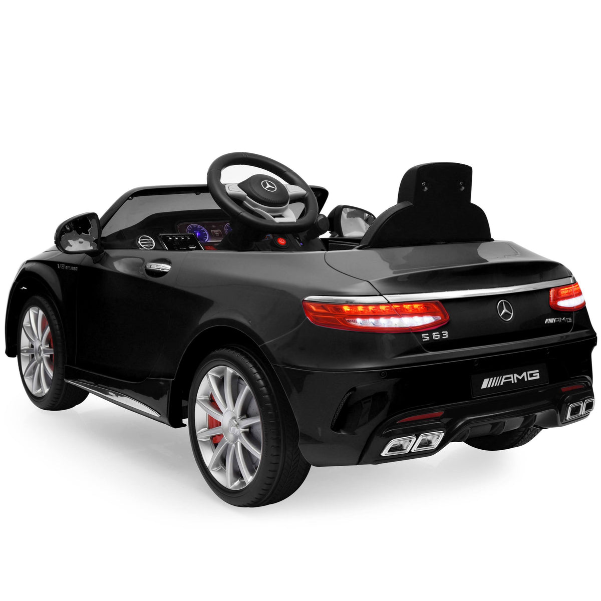 12V Kids Ride-On Car with Parent Control, MP3, 3 Speeds - Black G3265