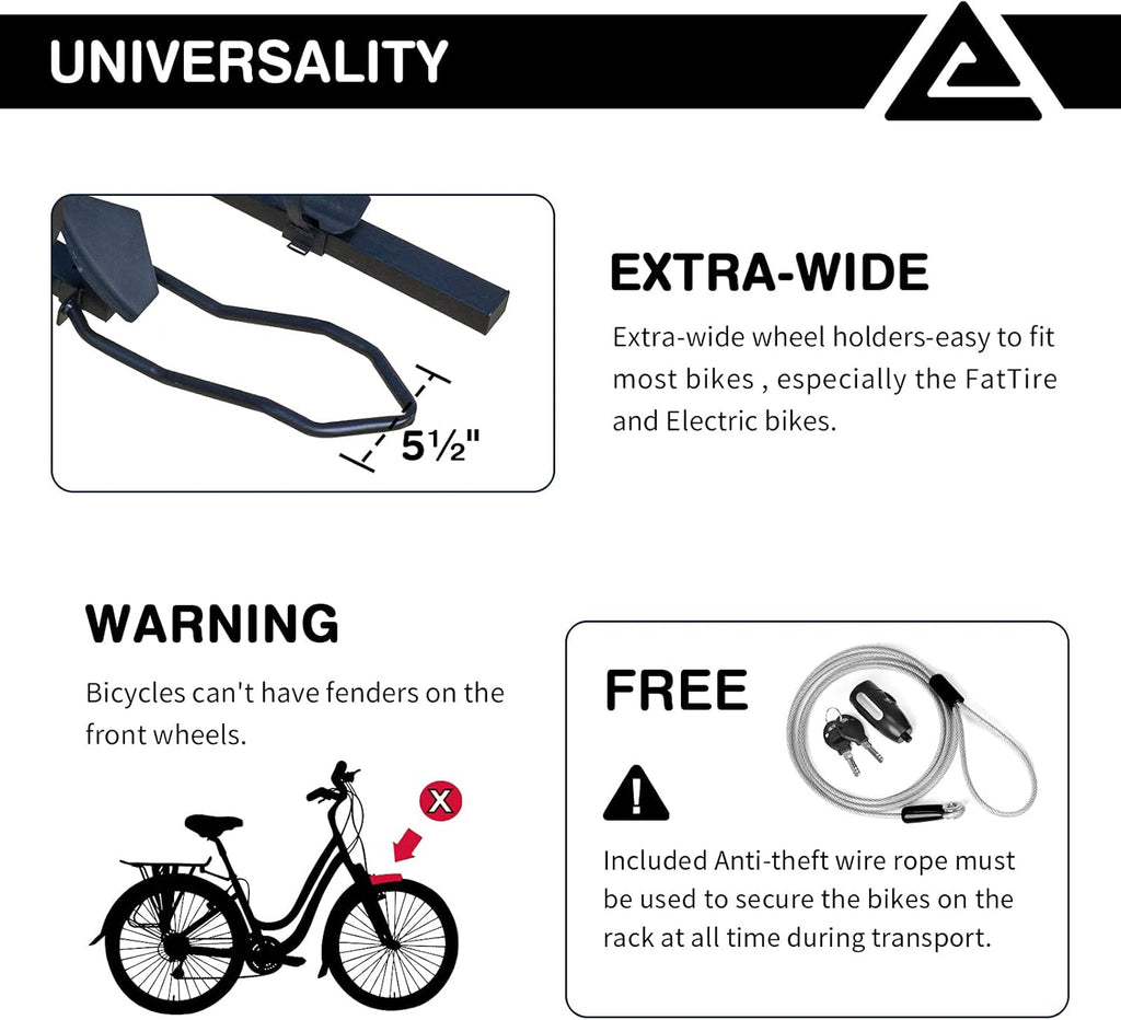 2-Bike Platform Style Hitch Mount Bike Rack I95052