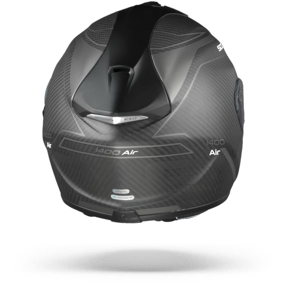 Carbon Beaux Matt Black Silver Helmet P68913