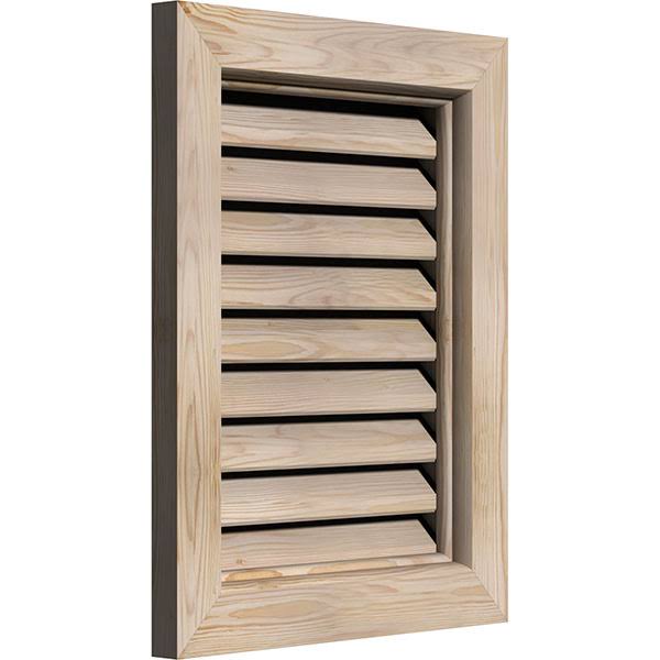 Unfinished Smooth Pine Gable Vent H261