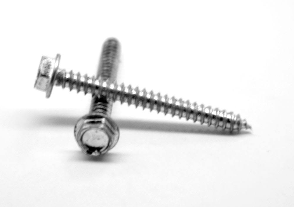 3/8-12 x 2 1/2 Sheet Metal Screw Hex Washer Head Zinc Plated Q427