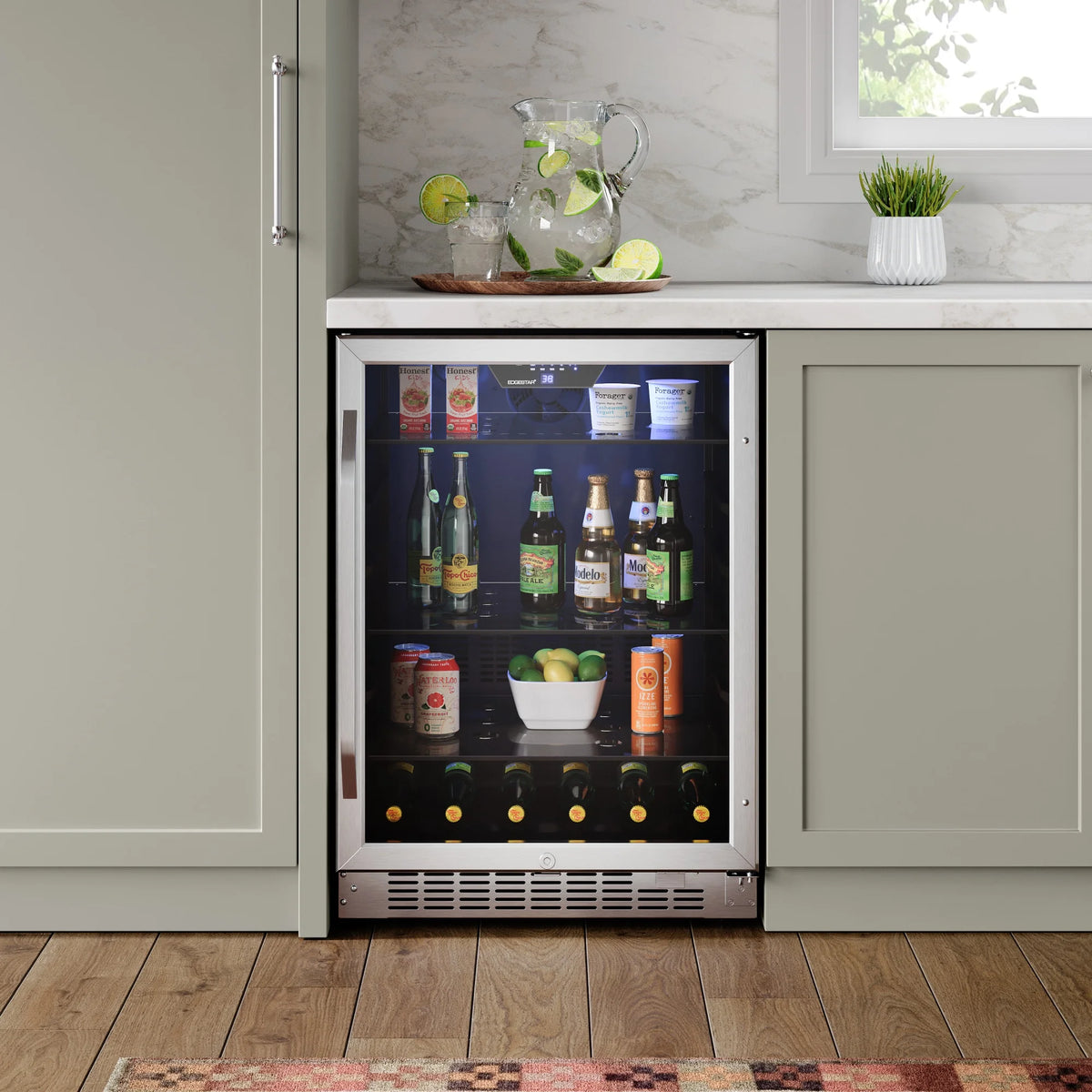 24 Wide 142 Can Built-In Beverage Cooler Stainless Steel P701374