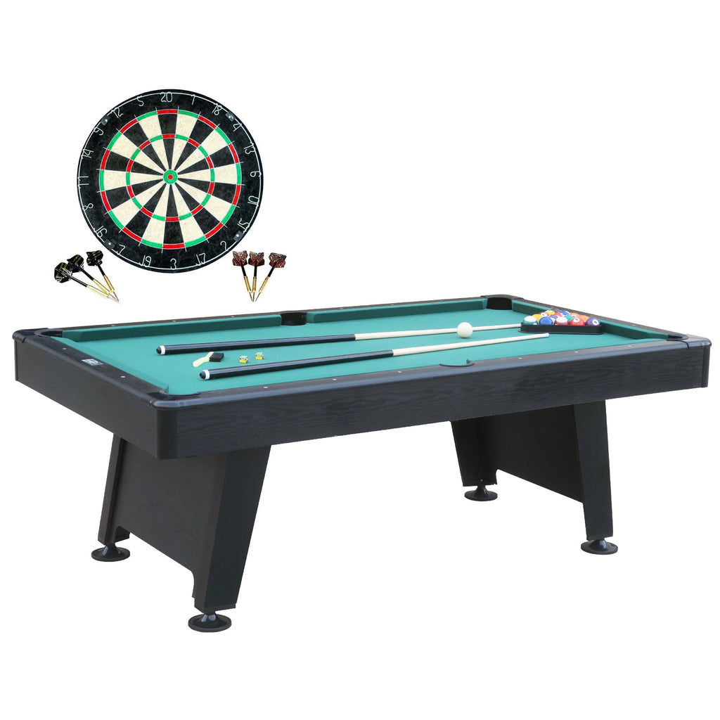 84 Arcade Pool Table with Dartboard Set O985544