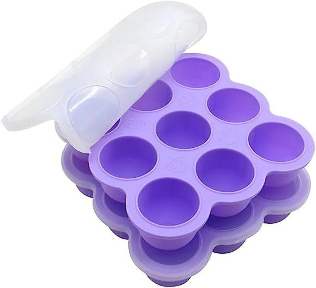 Silicone Egg Poachers Egg Bites Molds 9 Cups with Lid, Pack of 2 F175431
