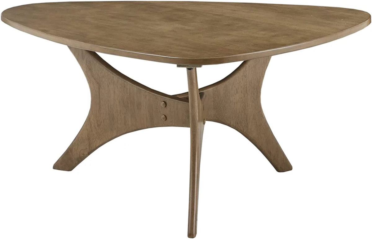 Light Brown Triangle Sofa Table with Solid Wood Legs D640954
