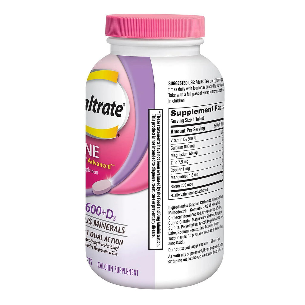 Calcium & Vitamin D3 Supplement Tablet 600 mg 320 ct Y46685