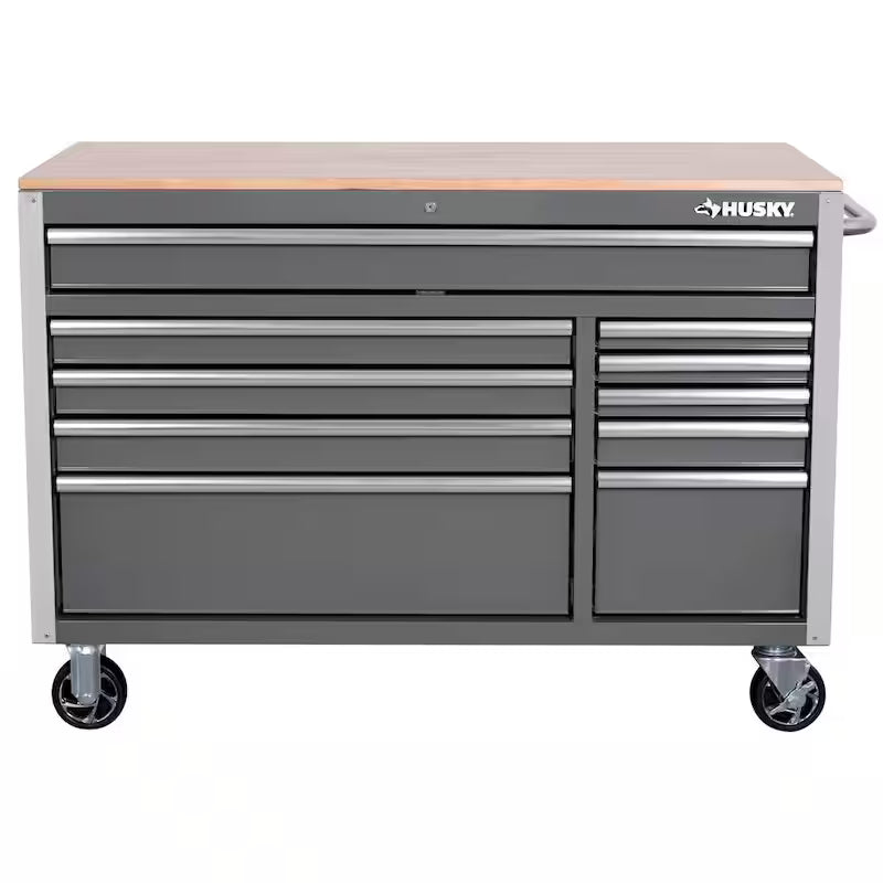 52 in. Gloss Gray Mobile Workbench Tool Chest T3634