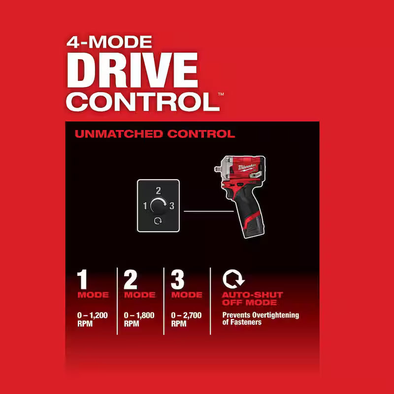 12V Li-Ion Brushless Cordless 3/8 in. Impact Wrench & High Speed Ratchet K962