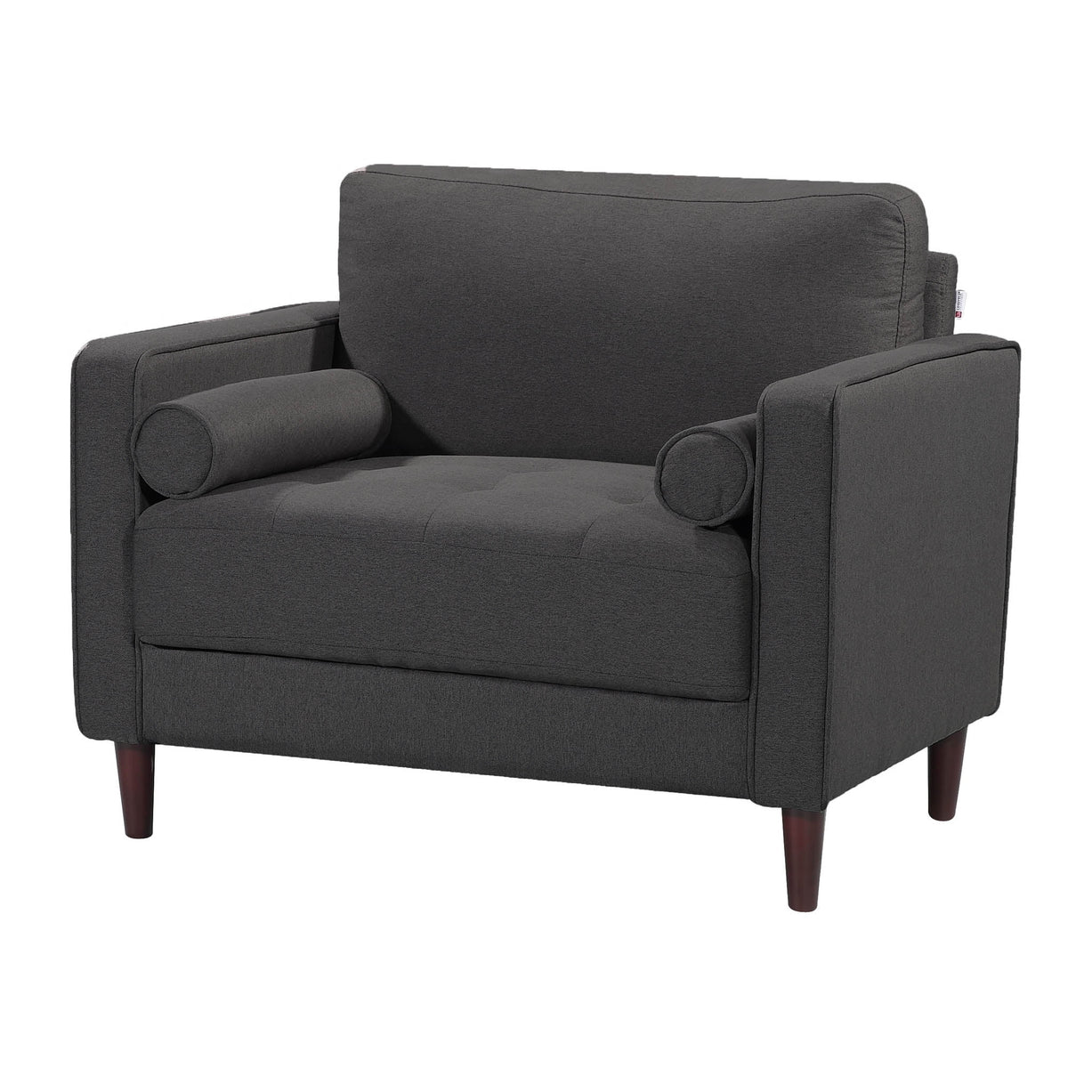 Navy Blue Fabric Lounge Chair O580763