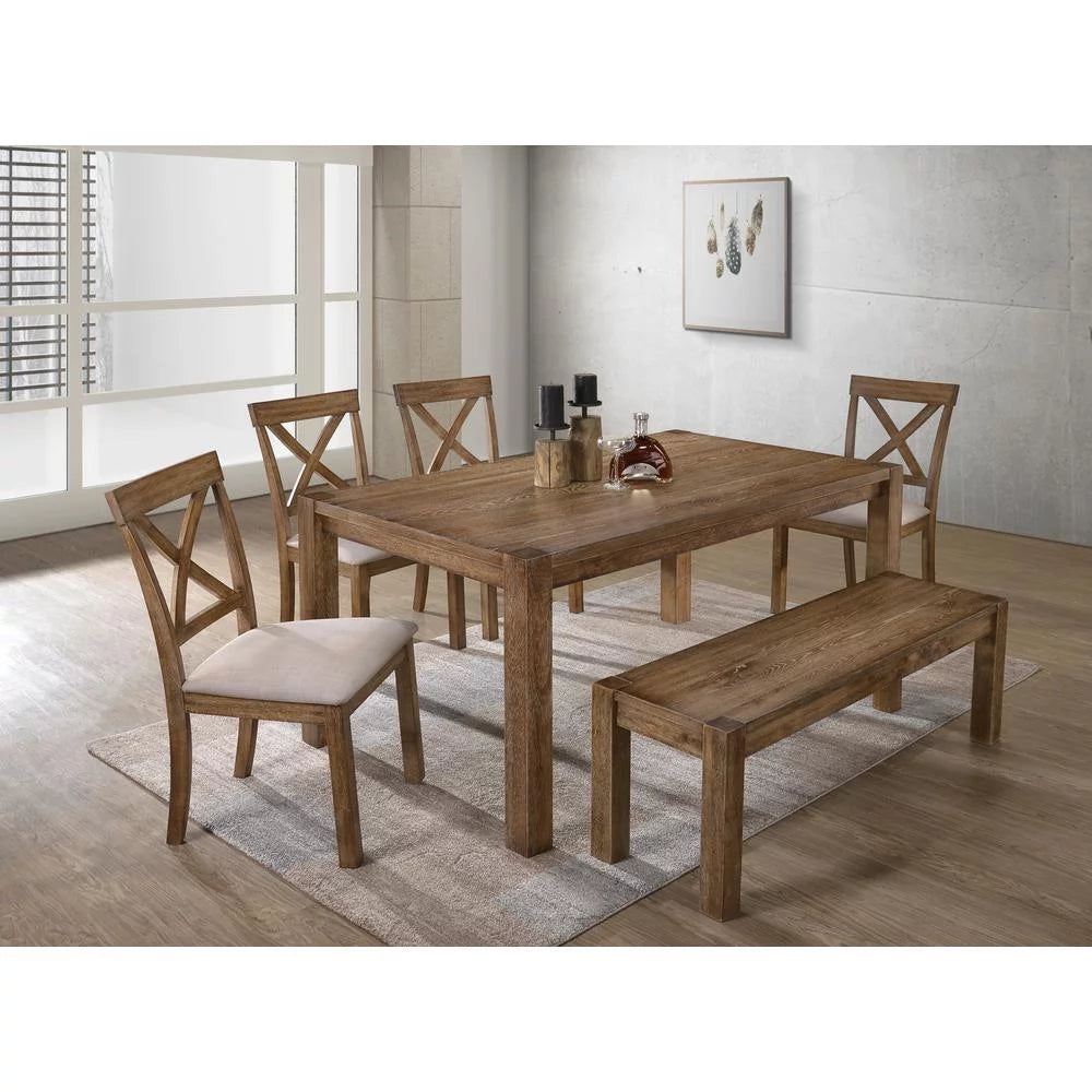 60" Transitional Wood Dining Table M16564