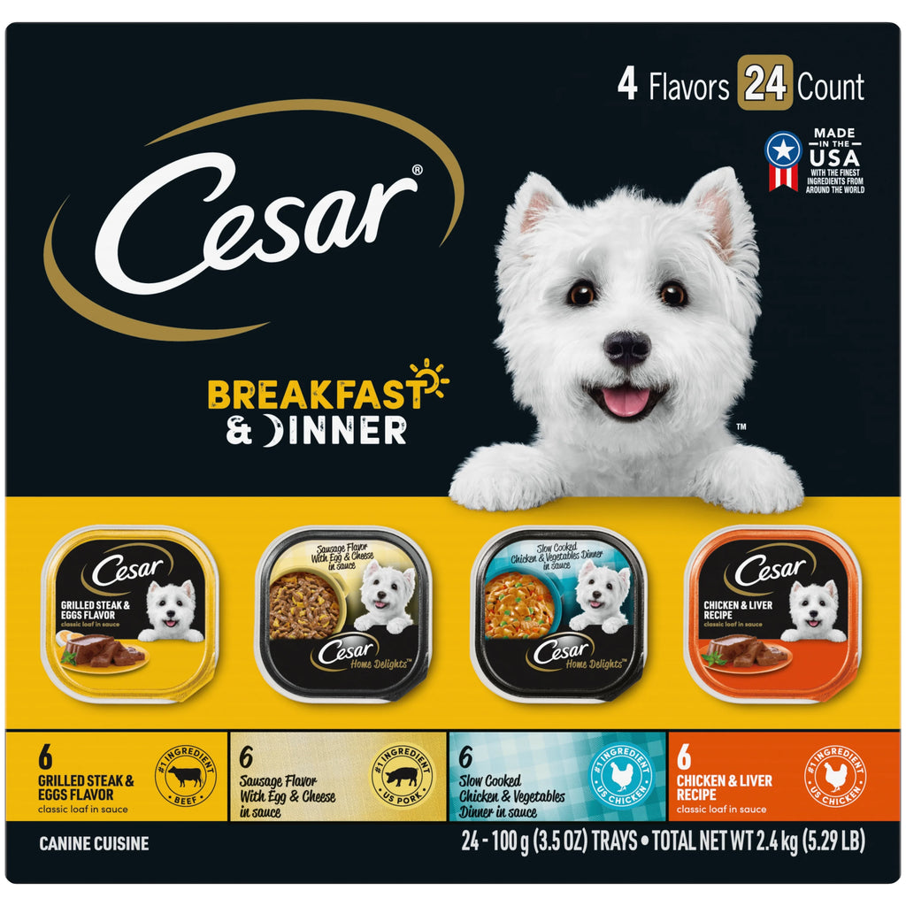 Breakfast & Dinner Variety Pack 24 Pack 3.5 oz Trays L34040