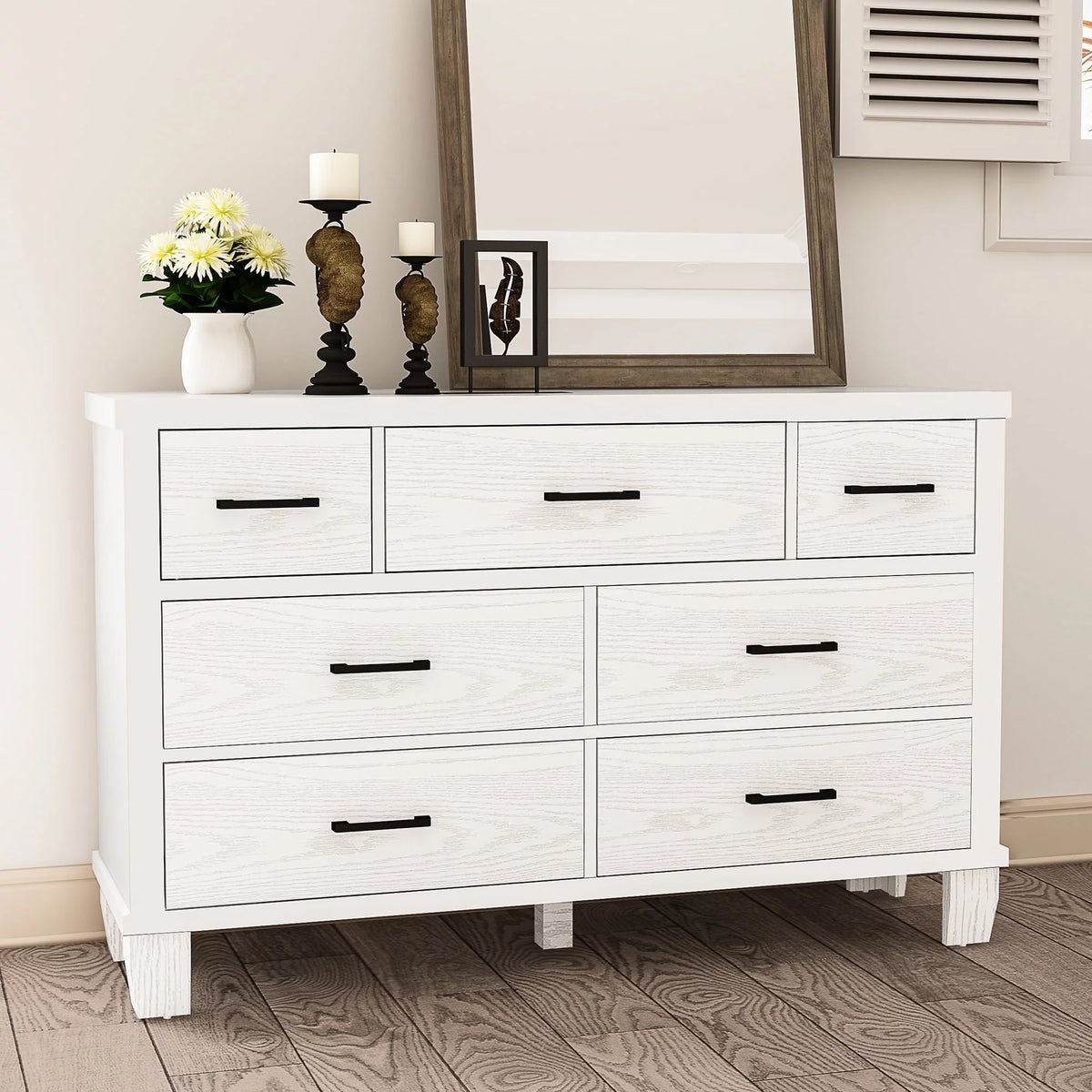 Grey 5 Drawer Dresser U201