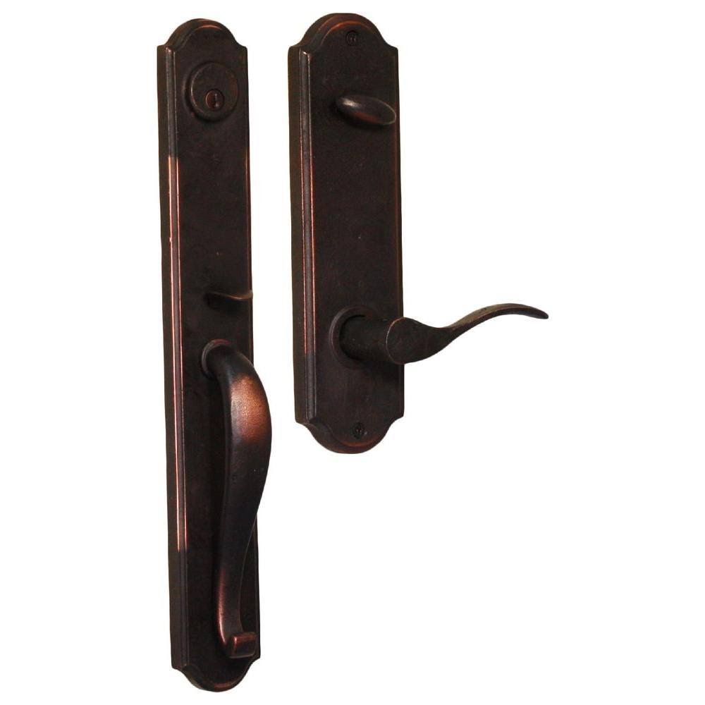Oil-Rubbed Bronze Door Handleset with Lever H156584