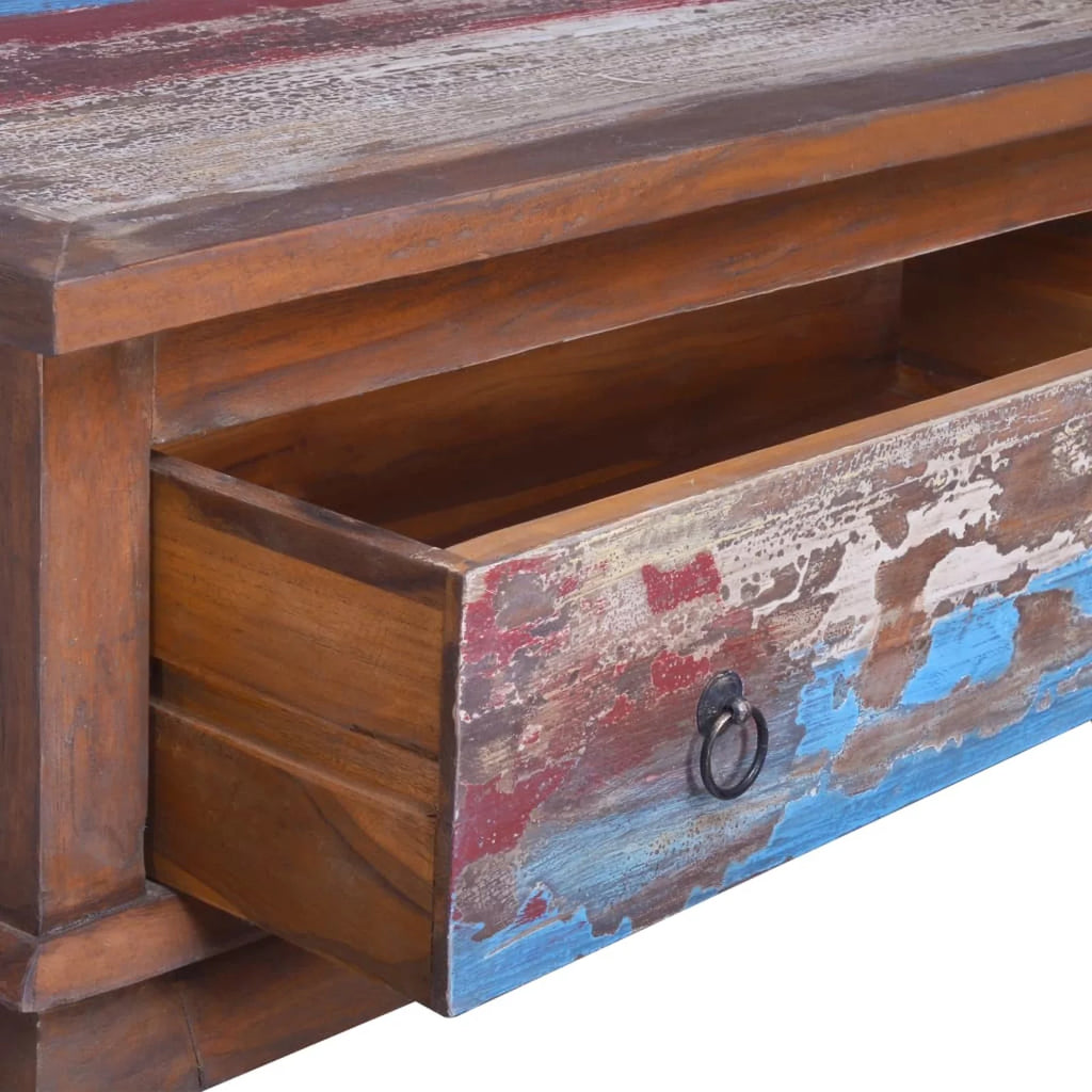 Coffee Table with Storage Drawer Reclaimed Teak Wood B673