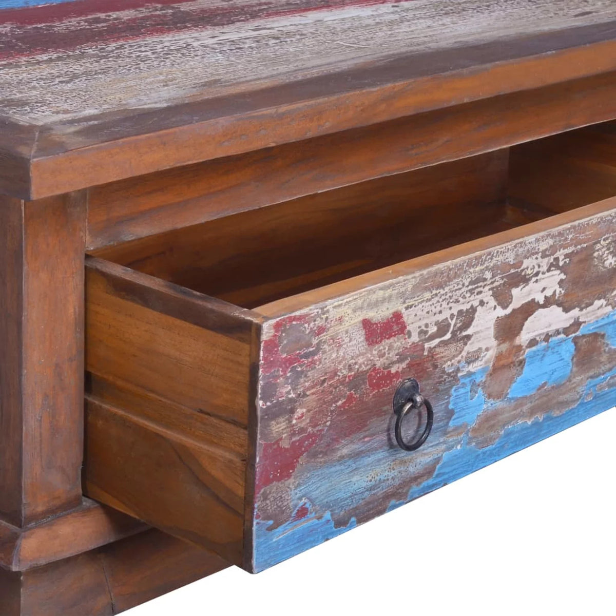Coffee Table with Storage Drawer Reclaimed Teak Wood B673