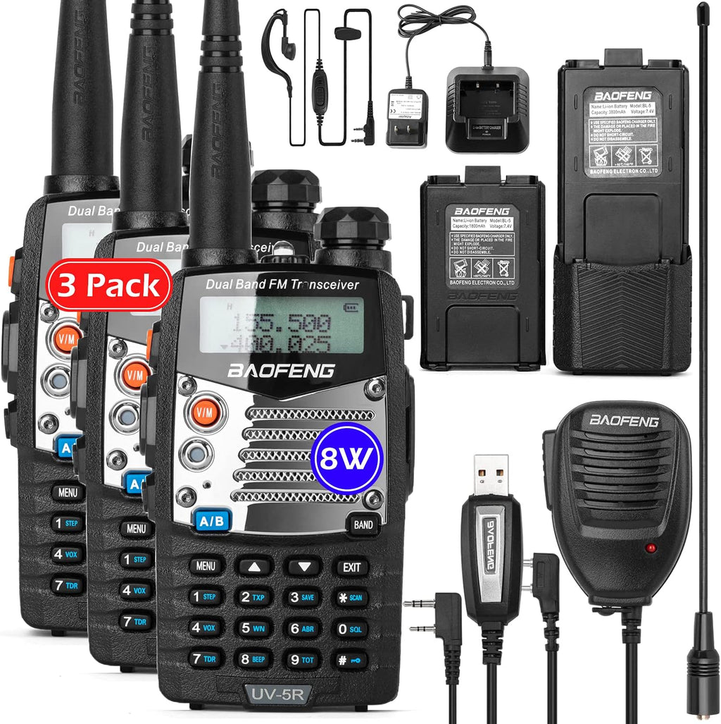 Dual-Band Handheld Walkie Talkies 3 Pack L830390