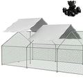 Waterproof Outdoor Metal Chicken Coop Cover 11.38’Lx6.33’W 2 Pack L474650