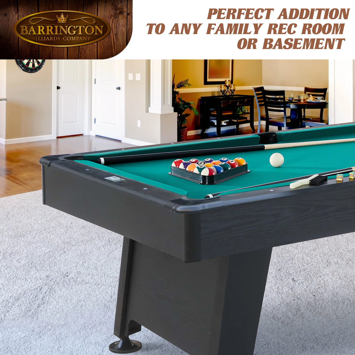 84 Arcade Pool Table with Dartboard Set O985544
