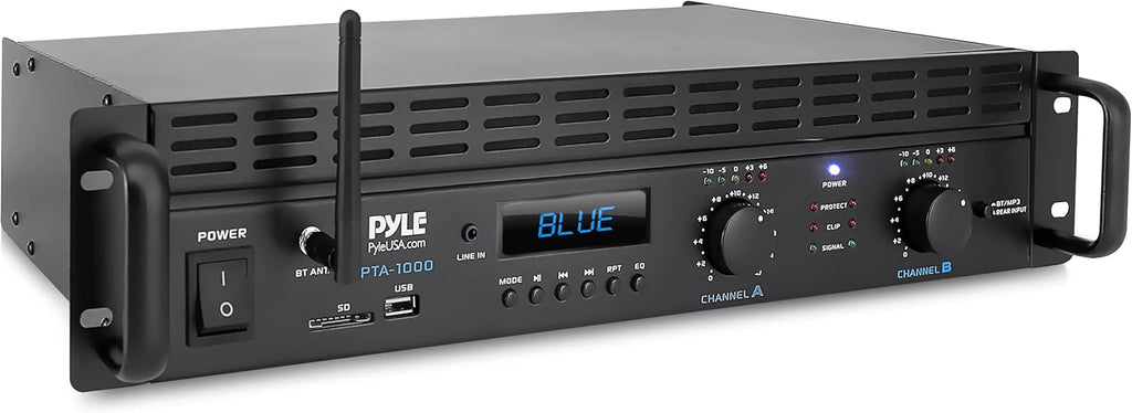 1000 Watt 2-Channel Bluetooth Power Amplifier I574