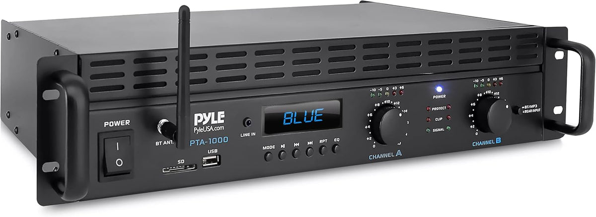 1000 Watt 2-Channel Bluetooth Power Amplifier I574