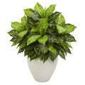 Artificial Plant in White Planter L651