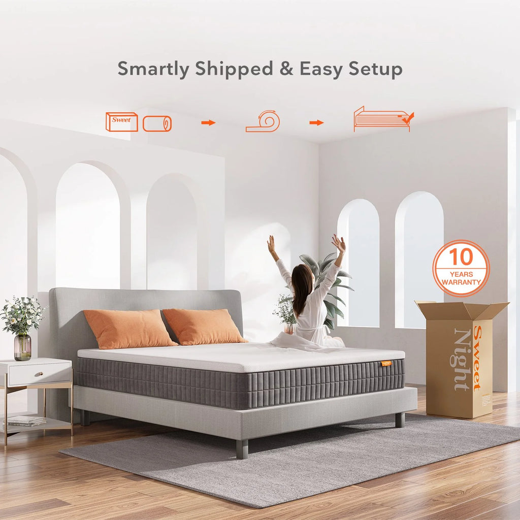12 Cool Gel Memory Foam Medium Firm King Mattress L771402