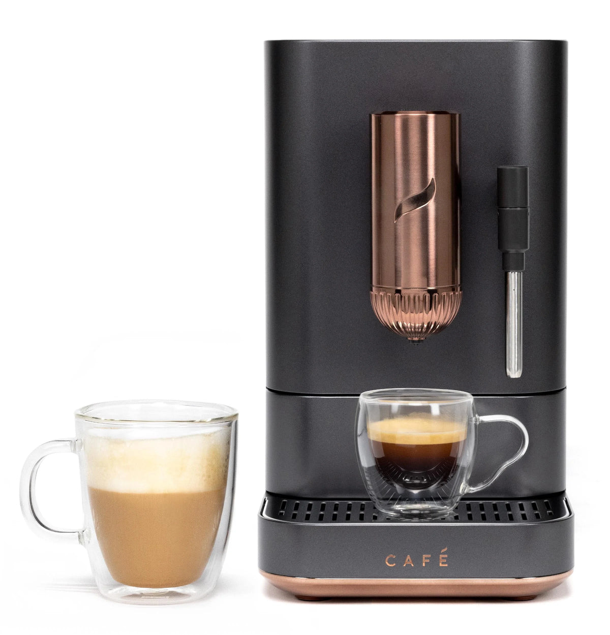 Automatic Espresso Machine with Milk Frother and Bean Grinder, Matte Black, 1.2 Liter U667