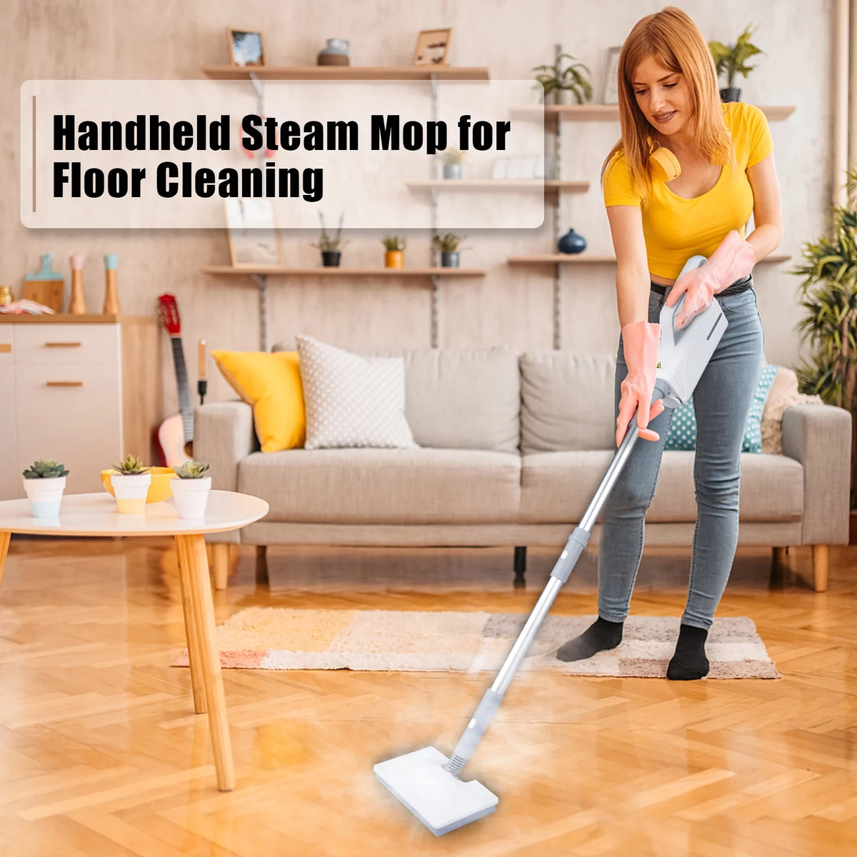 Handheld Steam Mop 370ml 2-Level Steam W843498