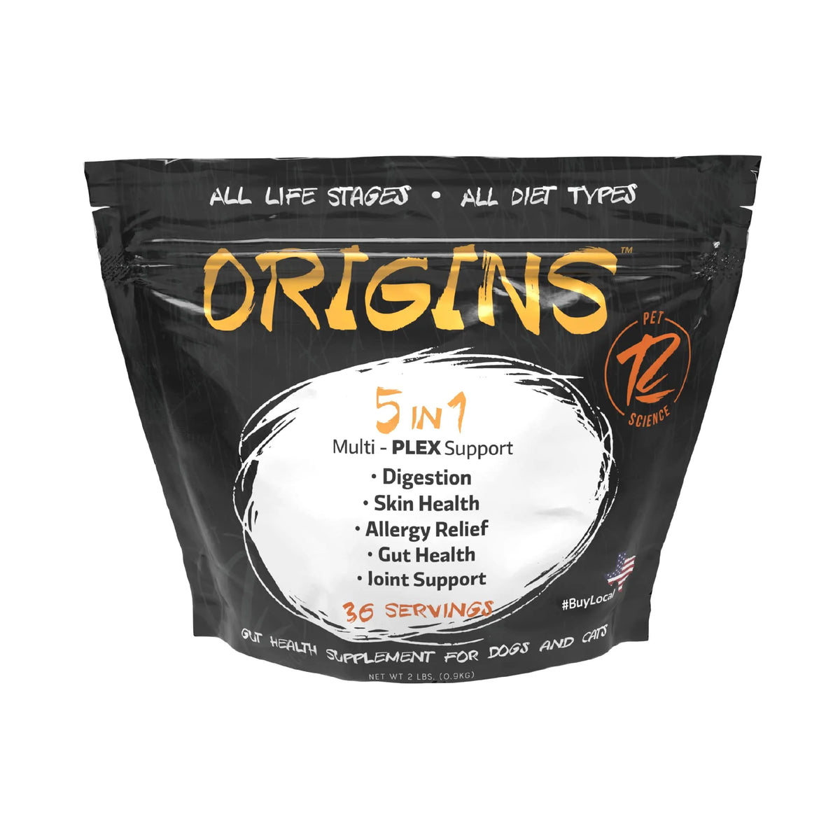 5-in-1 Dog Supplement Powdered Food Topper with Omega 3 Fish Oil 2 lbs N996
