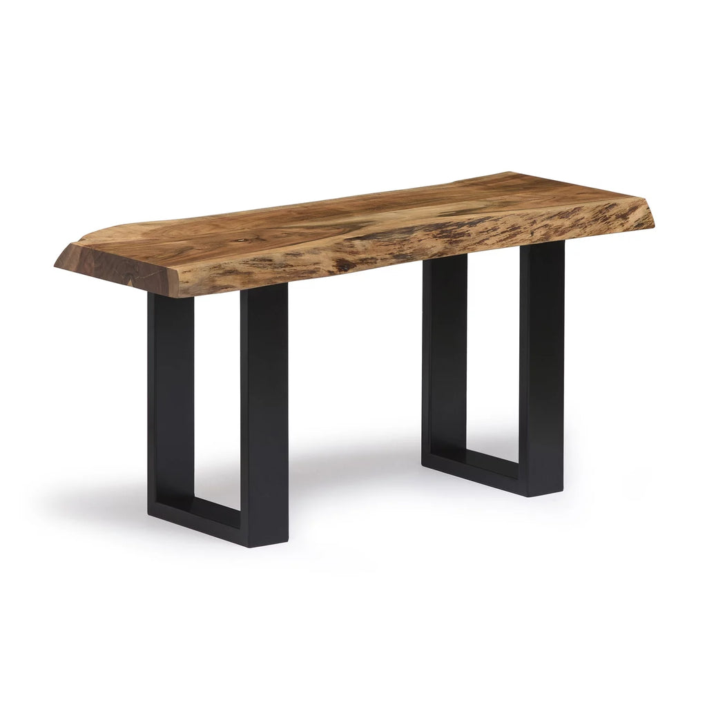Natural Live Edge Wood 36" Bench I96599